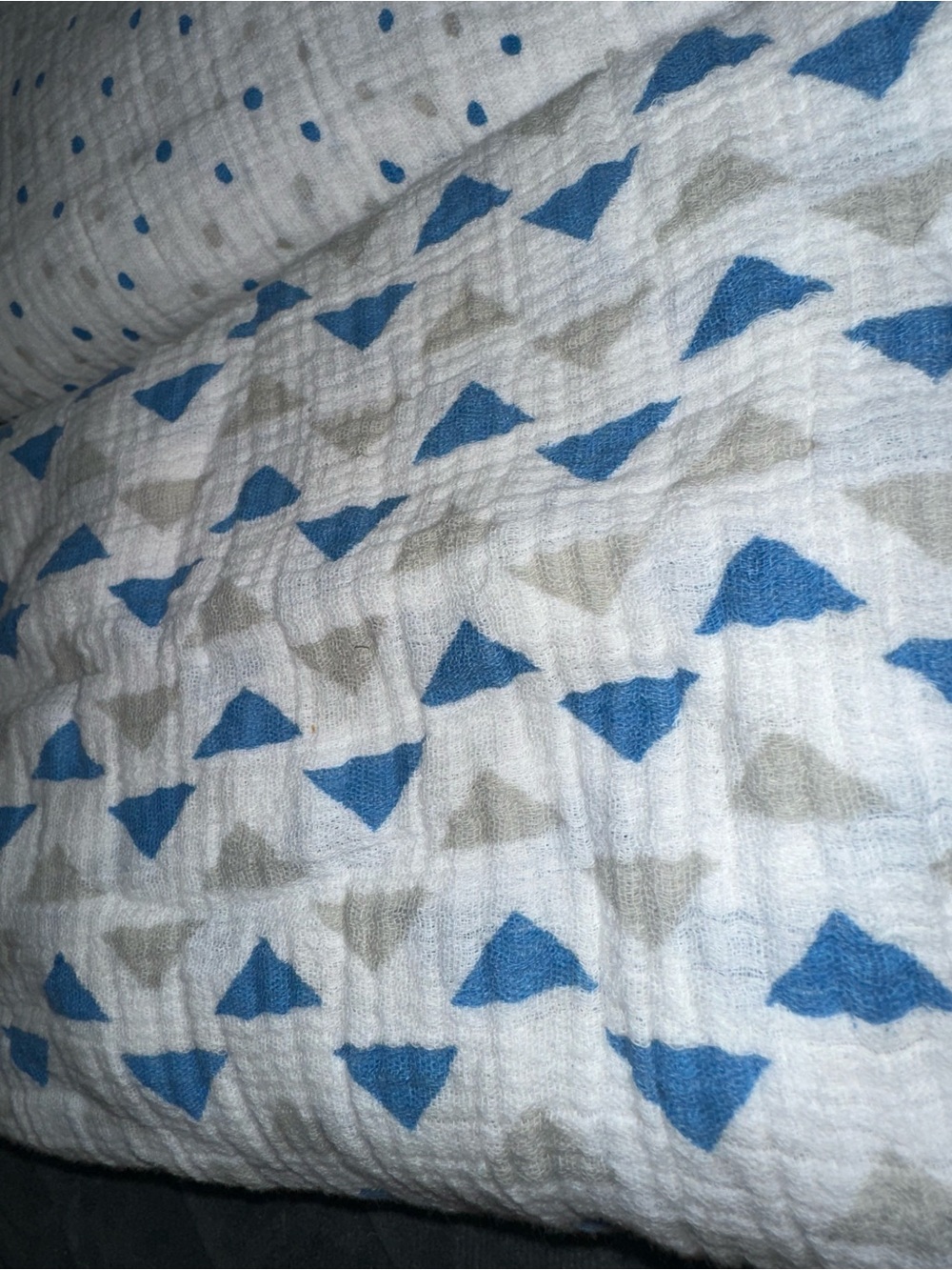 aden + anais Blue and White Muslin Swaddle Blanket Set - 4 Pack - Picture 3 of 6